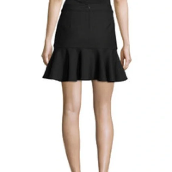 NWT Veronica Beard Black Morrison Sailor Flounce Mini Skirt Size 0 - Picture 10 of 11
